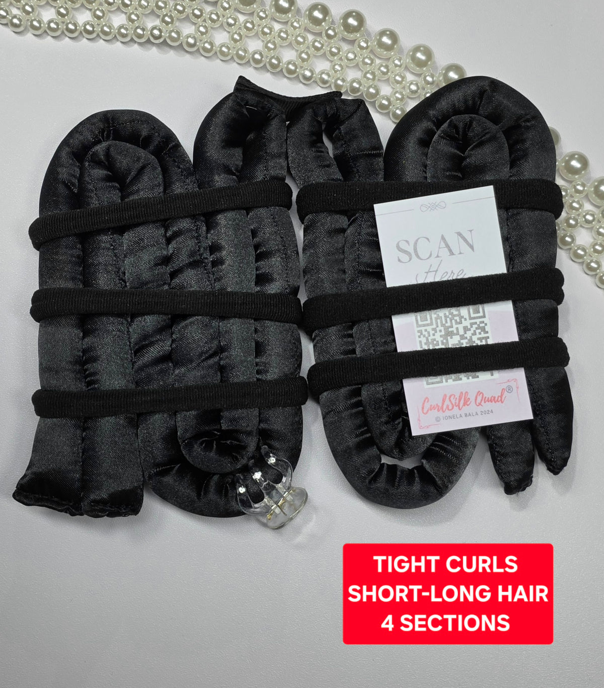 CurlSilk Quad TIGHT CURLS - 4 sections - Short to Long hair