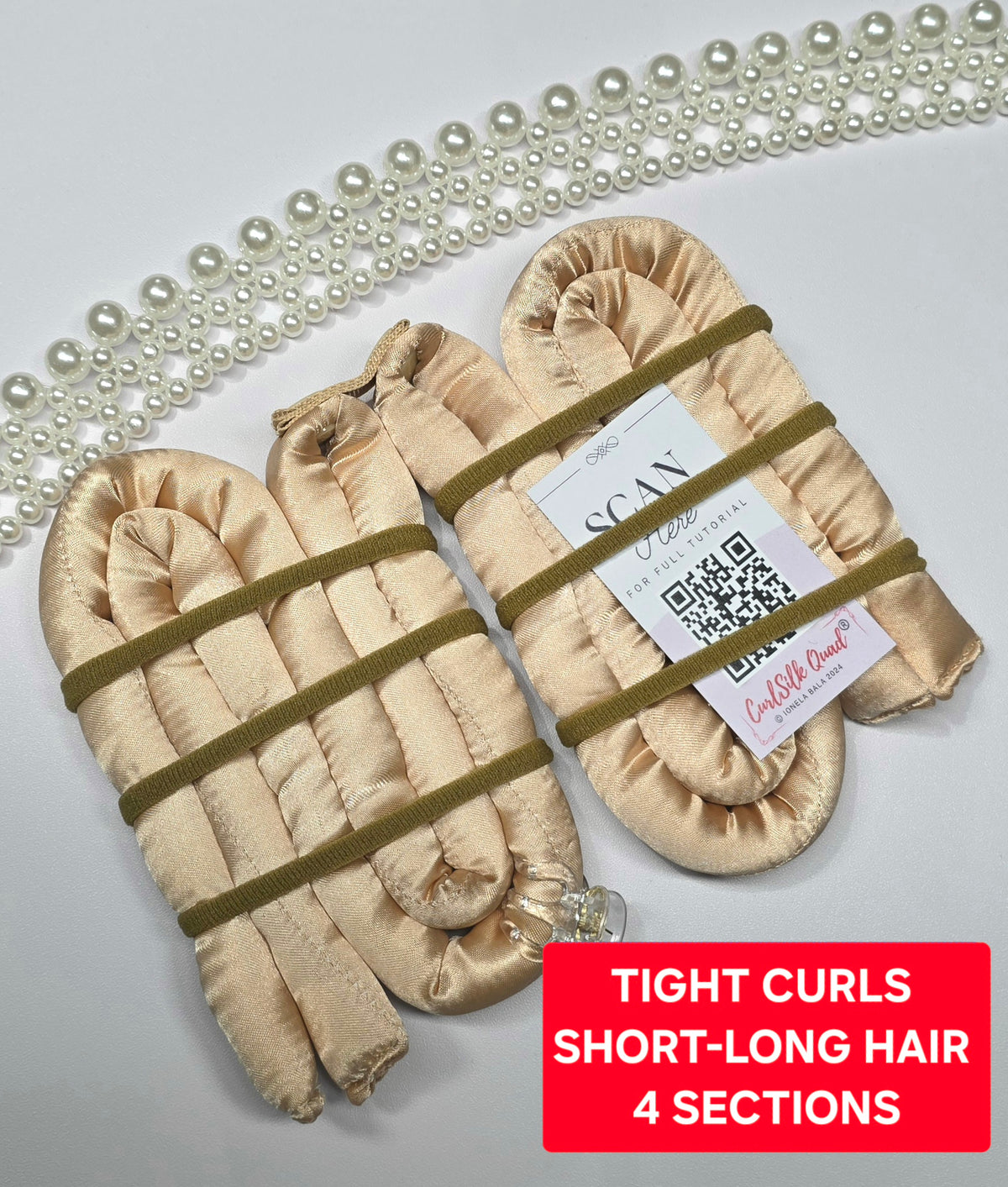 CurlSilk Quad TIGHT CURLS - 4 sections - Short to Long hair
