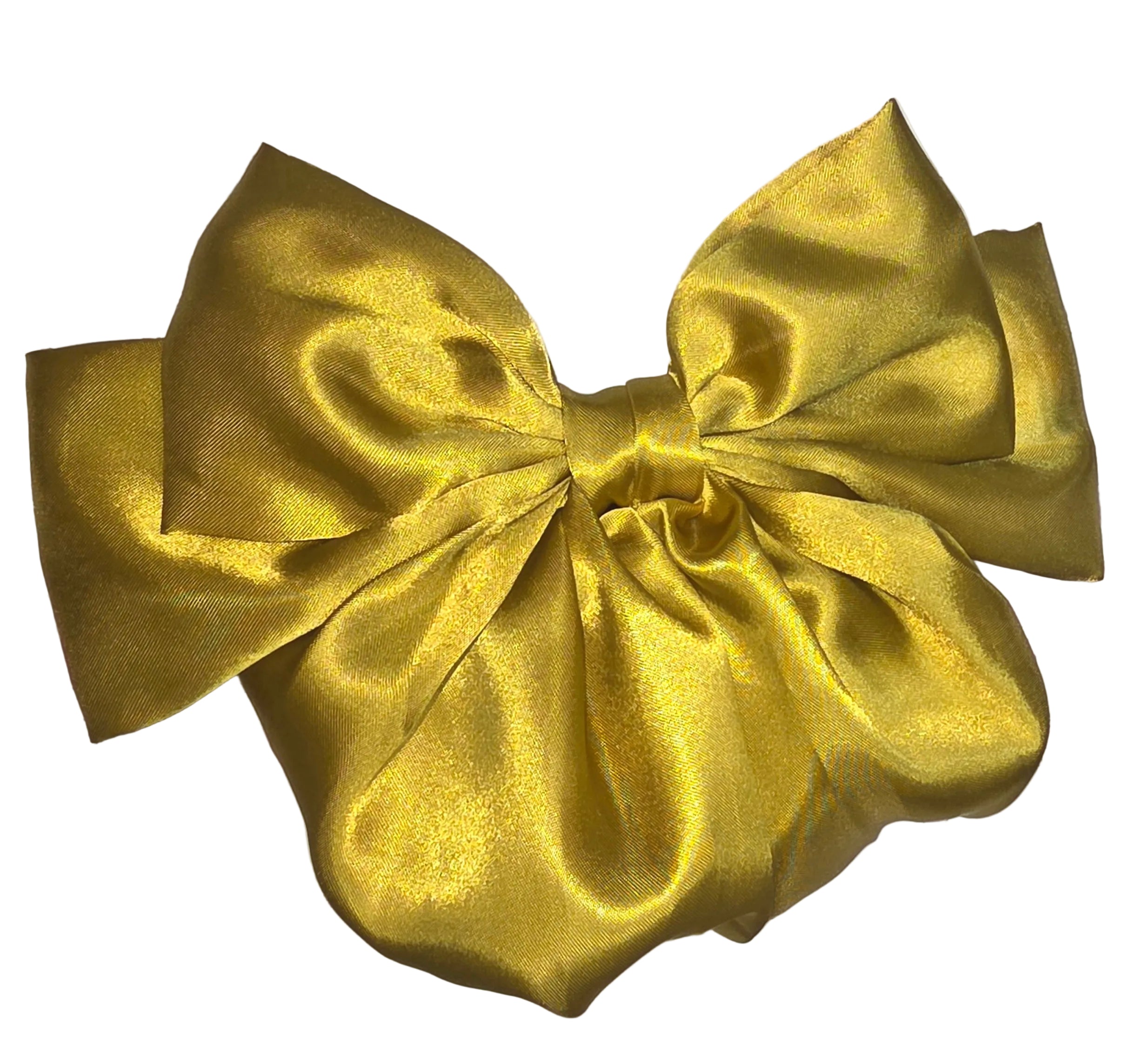 Mustard/Gold Bow hair clip