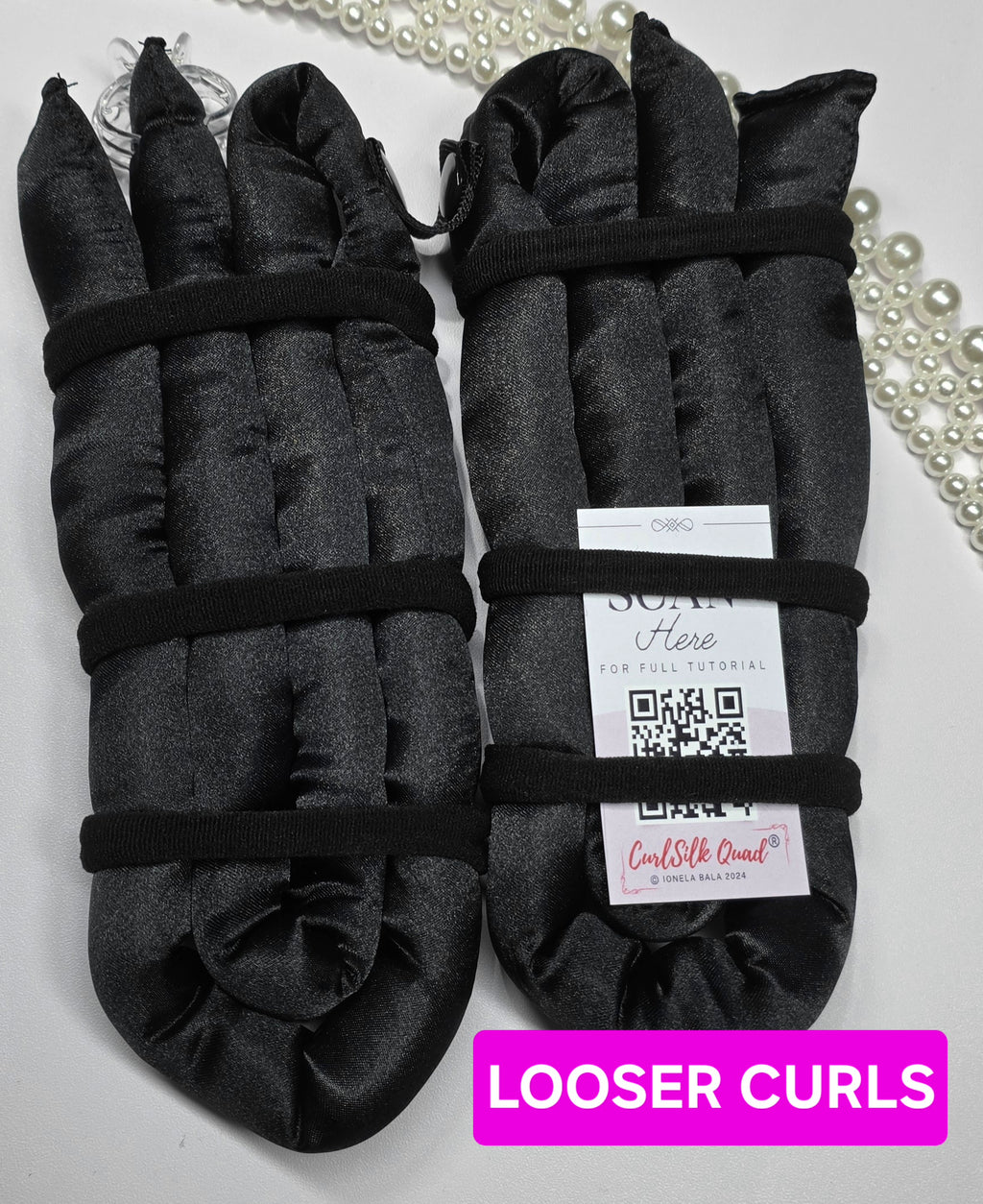 CurlSilk Quad ®️ 4 sections LOOSER CURLS for Medium/Long hair