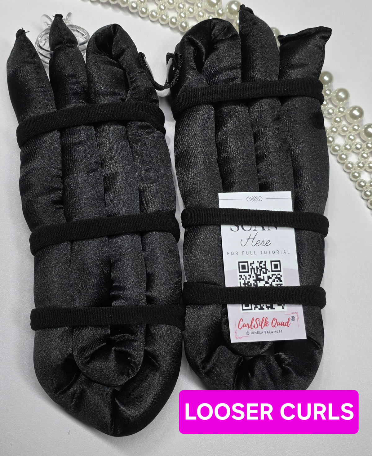 CurlSilk Quad ®️ 4 sections LOOSER CURLS for Medium/Long hair