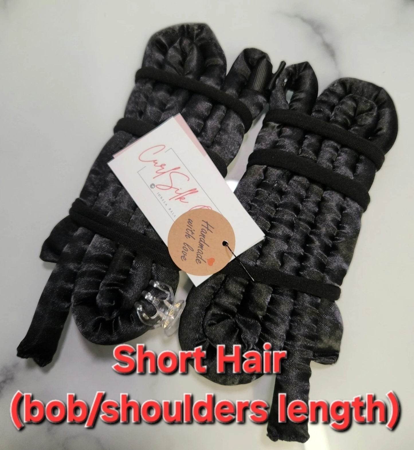 CurlSilk Quad (no scrunchie ) - Heatless Curlers Designed for Short Hair