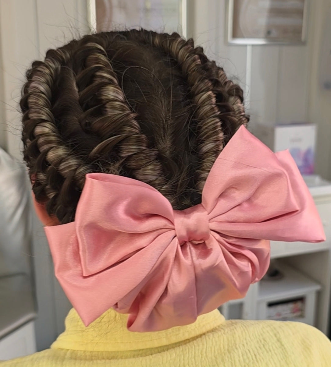 Pink Bow hair clip