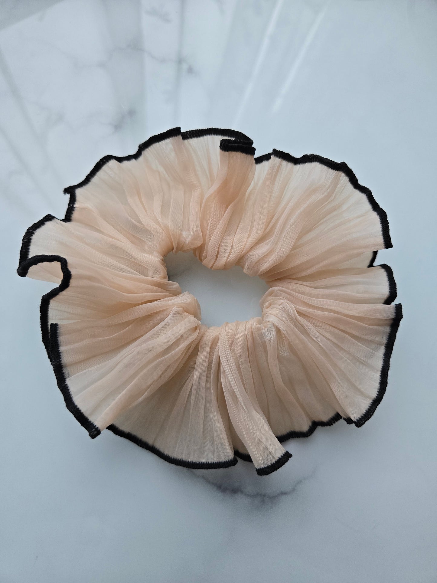 Beige Scrunchie